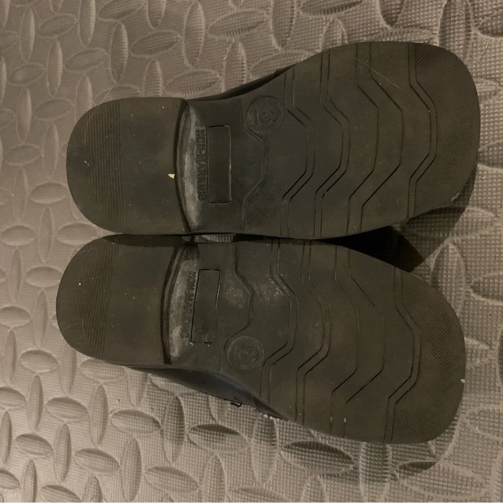 Dress Shoes Classic Black Kids Loafers Toddler Boys Size 6 Slip On Cherokee